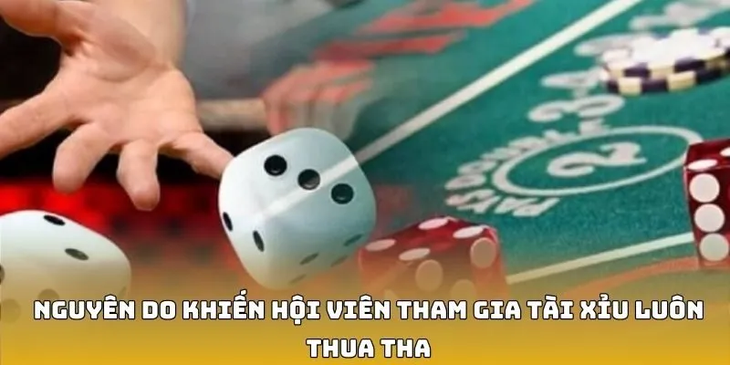 Nguyên do khiến hội viên tham gia tài xỉu luôn thua tha