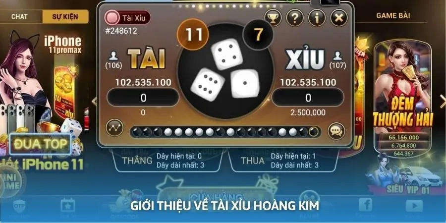 Giới thiệu về tài xỉu Hoàng Kim